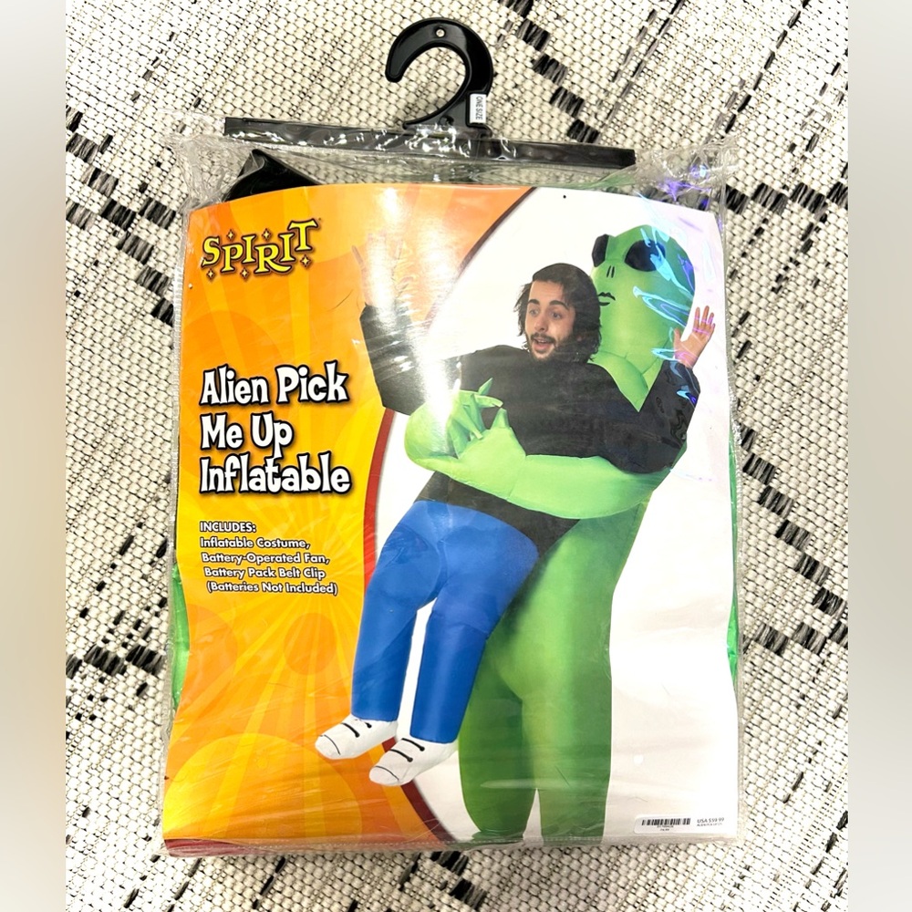 Spirit Halloween Green Alien Inflatable Costume